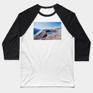 Lake and Peak Landscape in Scandinavian National Park (Norway) Baseball T-Shirt